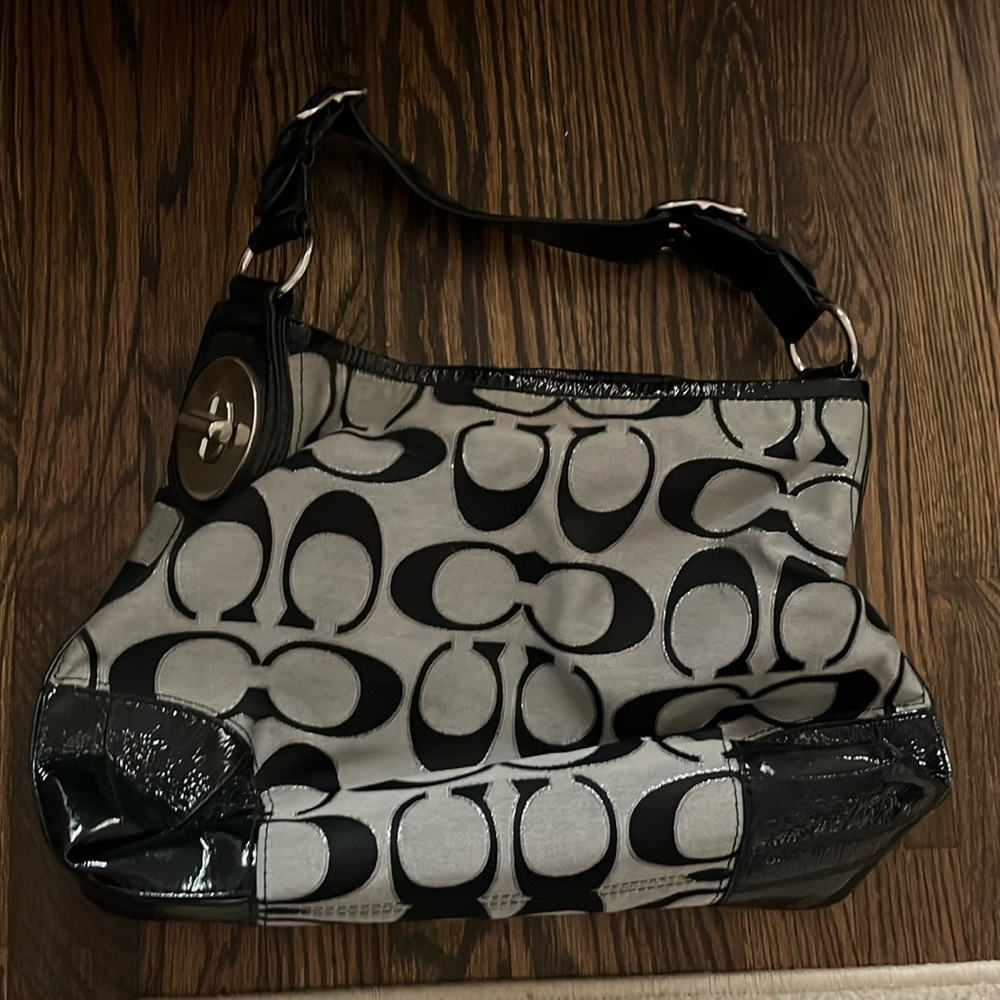 Black and Gray like new authentic Coach bag